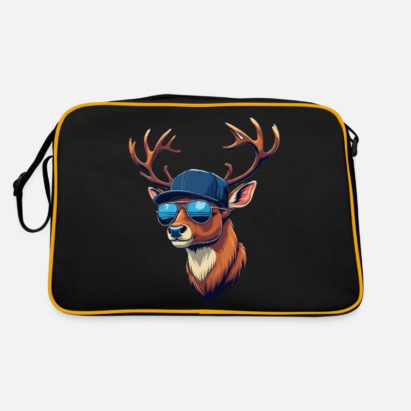 Cool Deer Deer Head Hunter Jeu de chasse Sac Retro