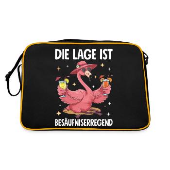 The situation is drunkenness - Retro Bag - black/gold - Back