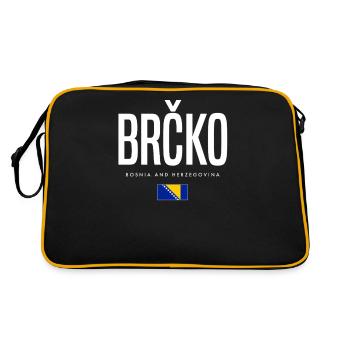 Brcko, Bosnie-Herzégovine - Sac Retro - noir/or - Dos