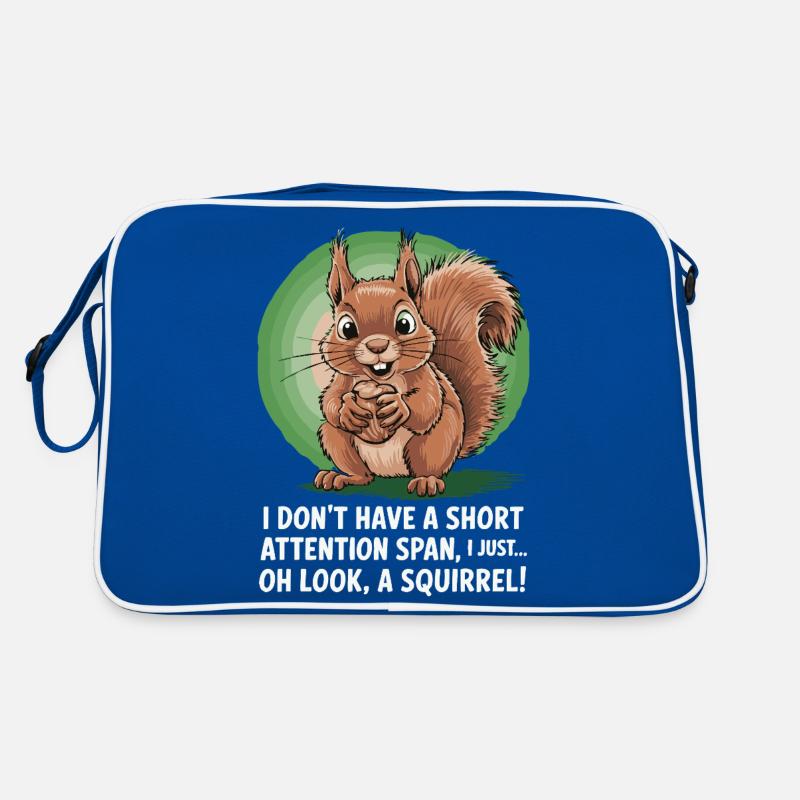 ADHS? Oh schau, ein Eichhörnchen! Retro Tasche