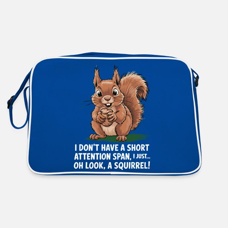 ADHS? Oh schau, ein Eichhörnchen! Retro Tasche