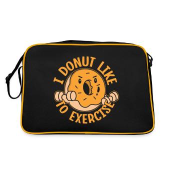 Fanatiques de fitness, je n’aime pas l’exercice - Sac Retro - noir/or - Dos