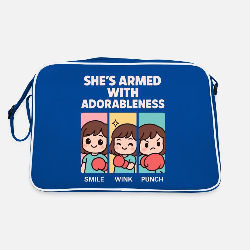 Fille Douce Pastel Puissance Féminine Sac Retro