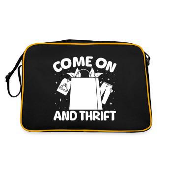 Thrift Shop Come On & Thrift Love Thrifting - Retro Bag - black/gold - Back