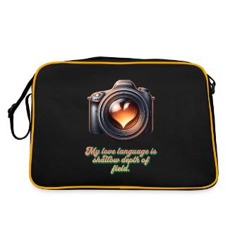 Déclaration d’amour dans le flou - Sac Retro - noir/or - Dos