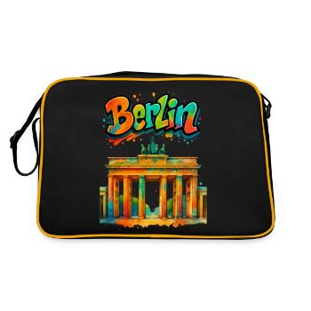 Berlin - Retro Bag - black/gold - Back
