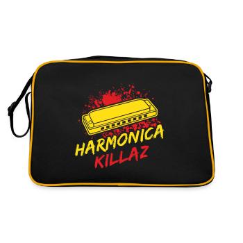 drôle d’harmonica joueur Killaz harmonica - Sac Retro - noir/or - Dos