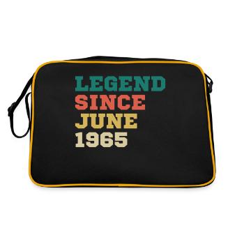 Légende depuis juin 1965 cadeau d’anniversaire - Sac Retro - noir/or - Dos