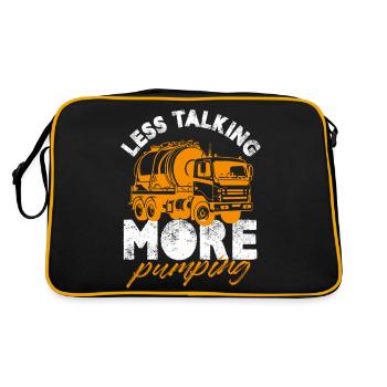 have no fear the septic tank tech is here Design - Retro Bag - black/gold - Back