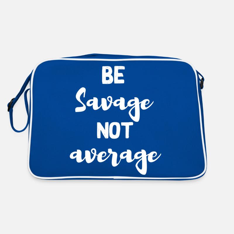 Sei wild, nicht durchschnittlich Retro Tasche