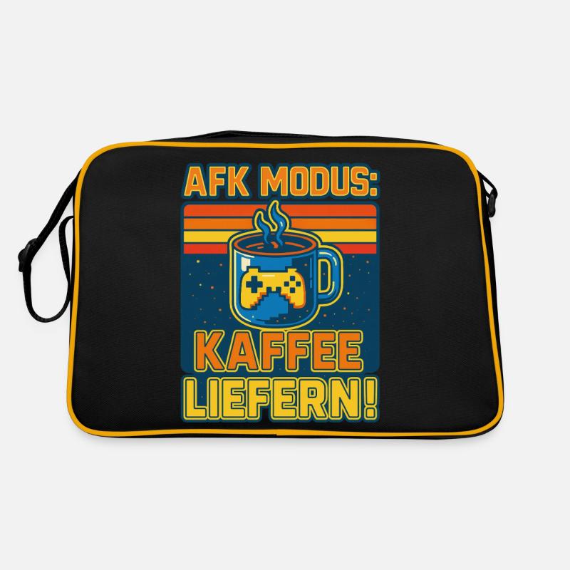 AFK-Modus: Kaffee liefern! Retro Tasche
