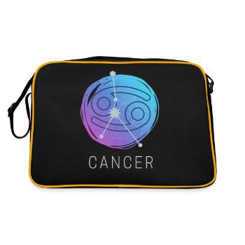 Horoscope du zodiaque Cancer Signe du zodiaque - Sac Retro - noir/or - Dos