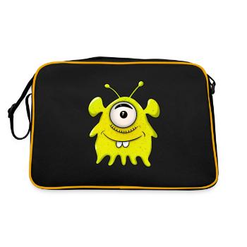 Monsters from outer space - Retro Bag - black/gold - Back