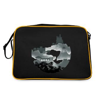 Historical Castle Temple Knights History Teacher - Retro Bag - black/gold - Back