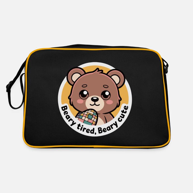 BÄRCHEN MÜDE BÄRCHEN NIEDLICH Retro Tasche
