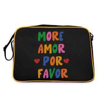 more amor por favor - Retro Bag - black/gold - Back