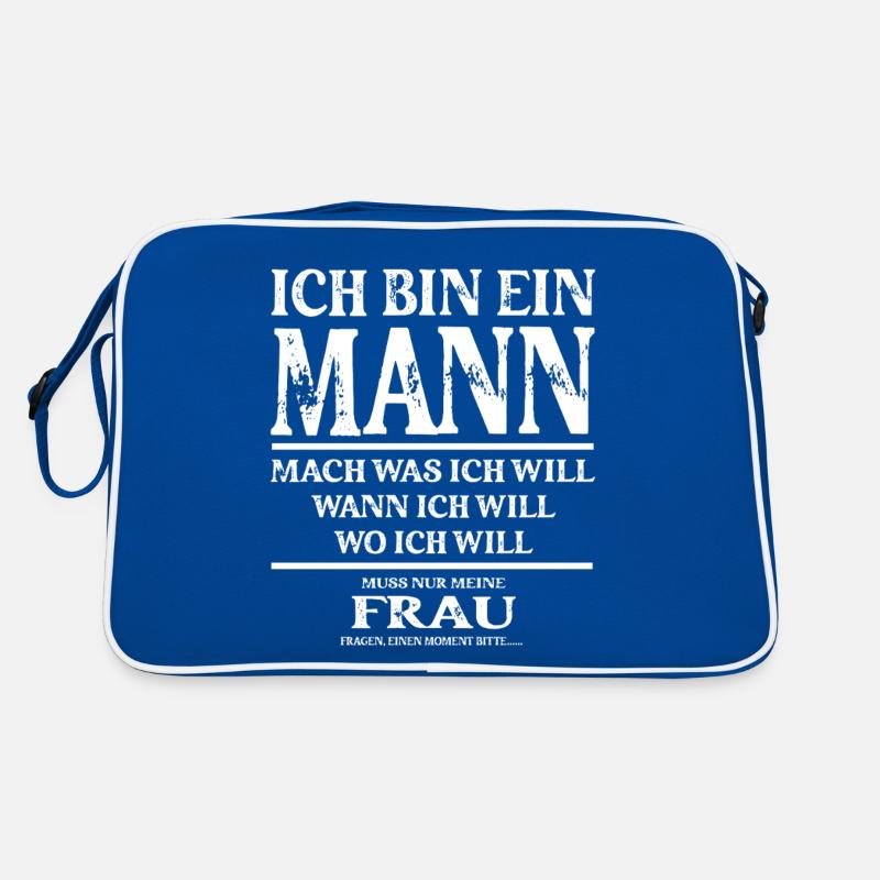 Fun Sprüche - Funny Mann Spruch Witzig Lustig Retro Tasche