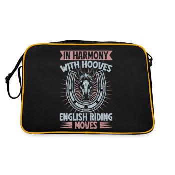 Hobby Horse Rider HOves - Moves English Riding - Retro Bag - black/gold - Back