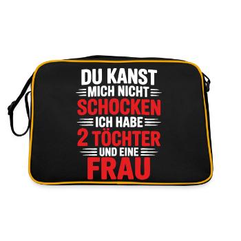 Tu ne peux pas me choquer - Nerfs d’acier - Sac Retro - noir/or - Dos