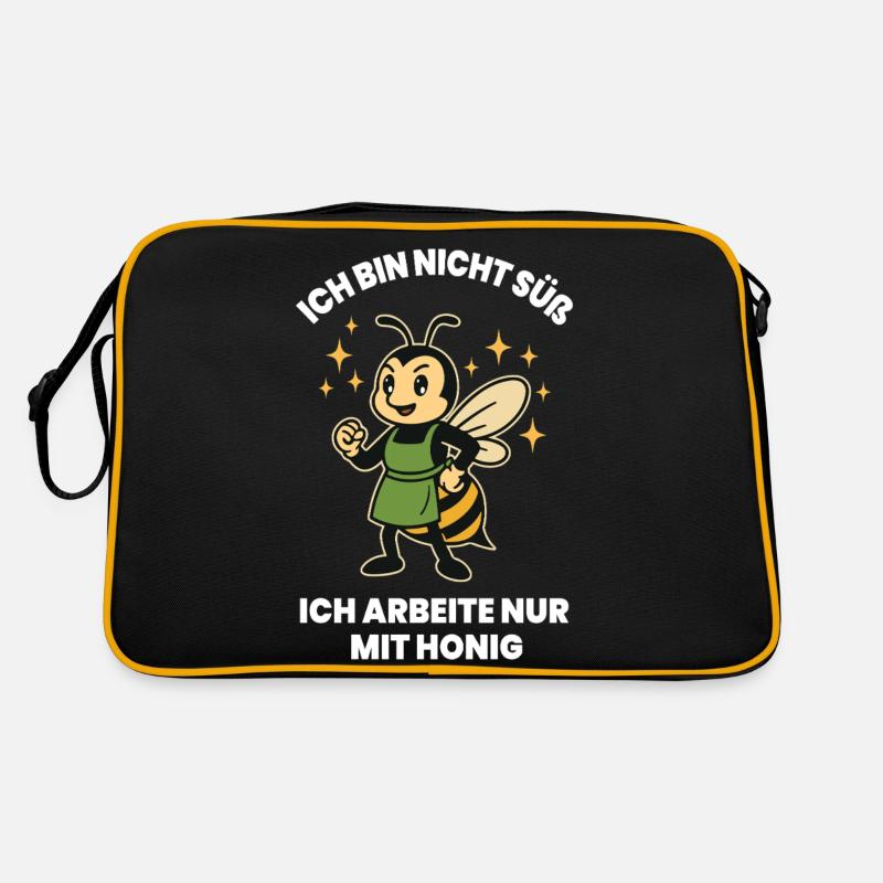 Bienen Imker Ich Bin Nicht Süß Honig Spruch Retro Tasche
