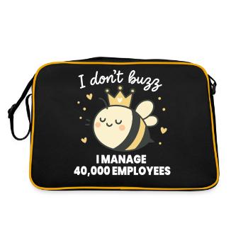 Bee Beekeeper I Don't Buzz i Manage Employees - Retro Bag - black/gold - Back