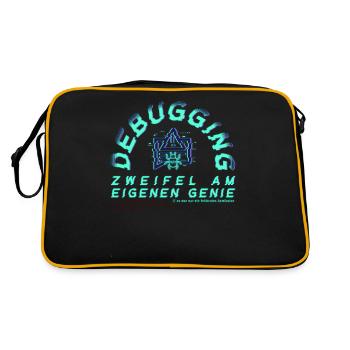 Debugging; Doubts about one's own genius - Retro Bag - black/gold - Back