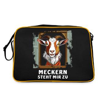 GOAT WINDOW SE PLAINDRE EST MON DROIT - Sac Retro - noir/or - Dos