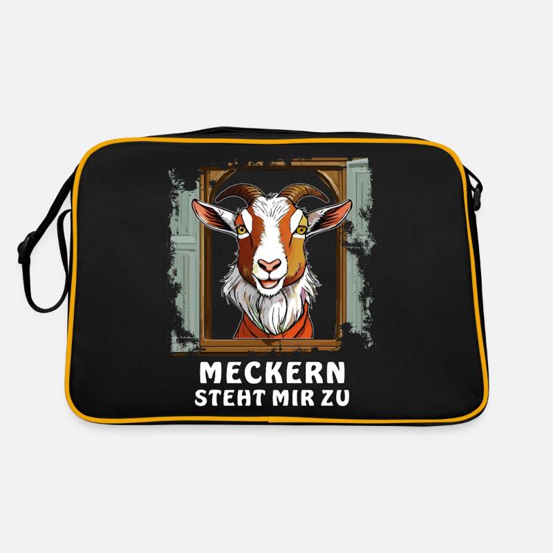 GOAT WINDOW COMPLAINING IS MY RIGHT Retro Bag