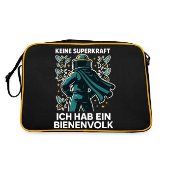 No superpower I have a bee colony Bees - Retro Bag - black/gold - Back