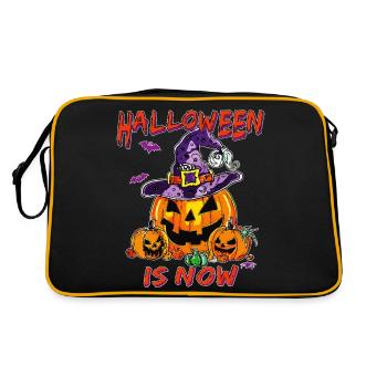 HALLOWEEN IS NOW - Retro Bag - black/gold - Back