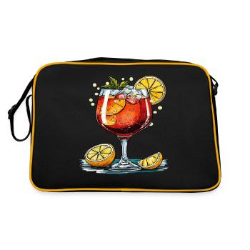 DRINK MIX RED - Retro Bag - black/gold - Back