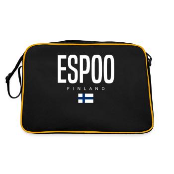 Espoo, Finlande - Sac Retro - noir/or - Dos