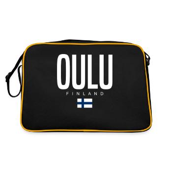 Oulu Finland - Retro Bag - black/gold - Back