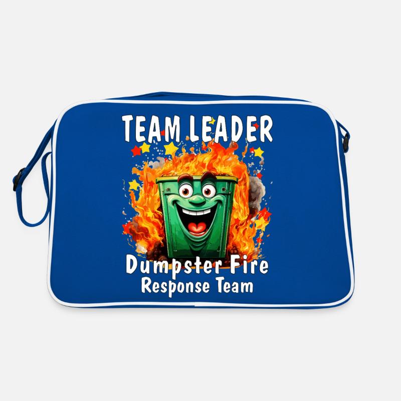 team leader dumpster fire response team Retro Tasche