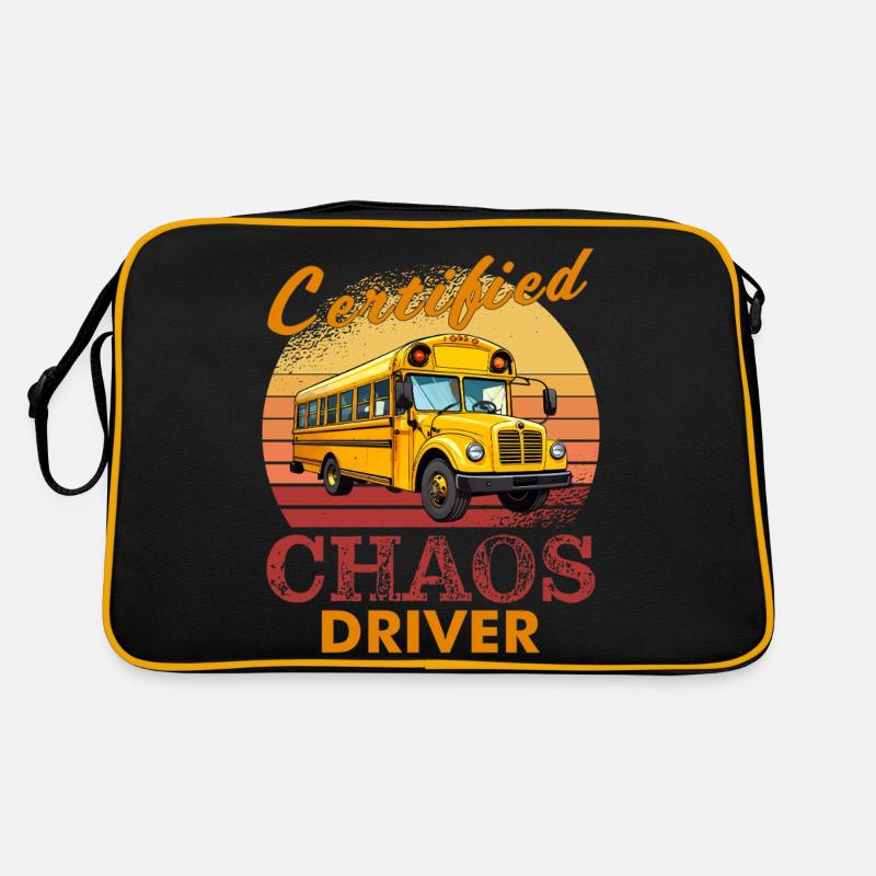 Schulbus CERIFIED CHAOS DRIVER Retro Tasche