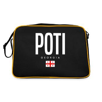 Poti, Géorgie - Sac Retro - noir/or - Dos