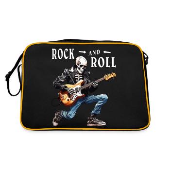 MUSICIAN GUITAR ROCK AND ROLL - Retro Bag - black/gold - Back