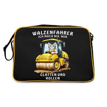 OPÉRATEURS DE ROULEAUX DE LISSAGE ET DE LAMINAGE - Sac Retro - noir/or - Dos