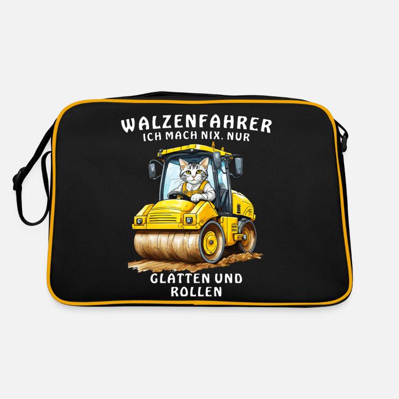 WALZENFAHRER GLÄTTEN UND ROLLEN Retro Tasche