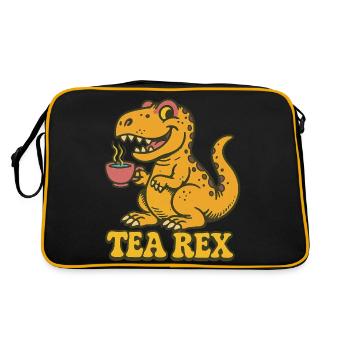 Tee Rex - Retro Tasche - Schwarz/Gold - Hinten