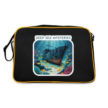 DEEP SEA MYSTERIES - Retro Bag - black/gold - Back
