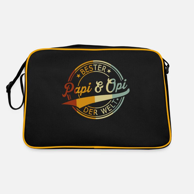 Bester Papi & Opi der Welt - Retro Look Retro Tasche