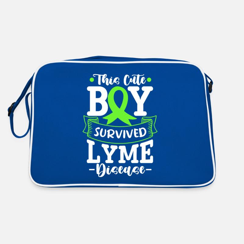this cute boy survived lyme disease Design Retro Tasche