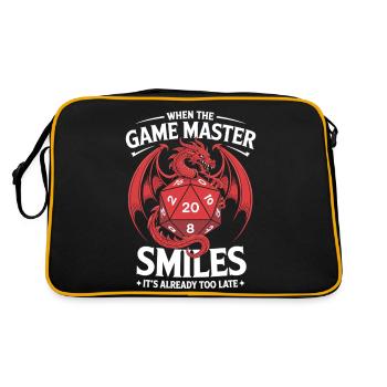 Quand le maître du jeu sourit, il est déjà trop tard - Sac Retro - noir/or - Dos
