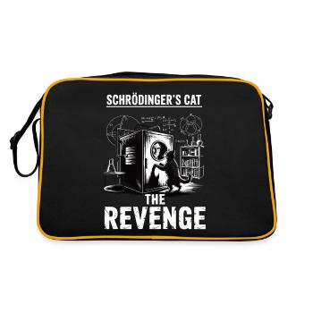 Schroedinger's cat Revenge - Retro Bag - black/gold - Back