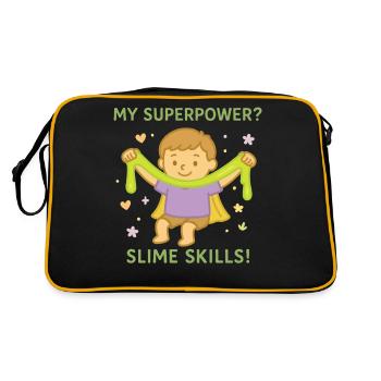 Maternelle Slime Compétences Superpuissance Plus drôle - Sac Retro - noir/or - Dos