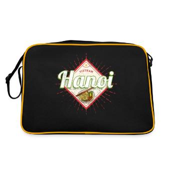 Hanoï (Vietnam) Soupe de nouilles Pho Souvenir - Sac Retro - noir/or - Dos