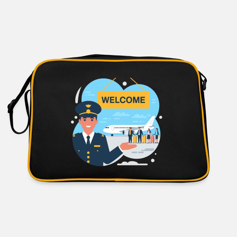 EINWANDERUNG, WILLKOMMEN Retro Tasche
