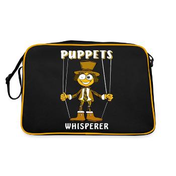 PUPPETS WHISPERER - Retro Bag - black/gold - Back