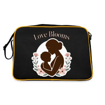 MOTHER LOVE BLOOMS - Retro Bag - black/gold - Back
